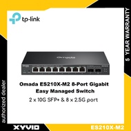 NEW LAUNCH TP-LINK ES210X-M2 Omada 8-Port 2.5GBASE-T Easy Managed Switch with 2 10GE SFP+ Slots