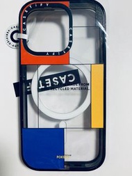 iPhone 14 pro Casetify magsafe case feat poketo聯名兼容magsafe 黑框透明印花 特強防摔手機保護殼  全新正品