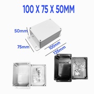 Box 100X75X50mm with screws included - Wanchi abs plastic box.