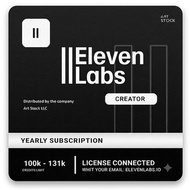 ELEVENLABS Creator Plan 131k Credits (Creating Projects with AI)