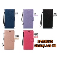 Samsung Galaxy A26 5G Mobile Phone Case Silk Pattern Side Flip Leather A26 5G