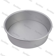 [SG Seller] 27.5 cm x 7.8 cm Cake Baking Tray Round Silver 10 inch