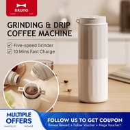BRUNO Portable Coffee Maker 2.0 With Portable Grinder Semi-Automatic Americano Maker BZK-KYM03P01
