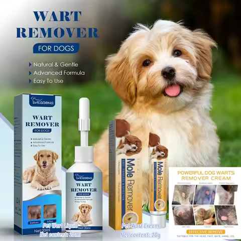 Dog Wart Remover Cream Anti Moles Painless Stain Spot Papillomas Removal Wipe off Tags Non-irritatin