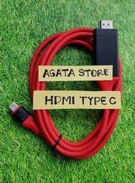Kabel HDMI MHL Smartphone Type C To TV - Kabel HDMI Dari HP ke TV Colokan Tipe C Charger