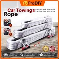 Car Towing Rope 6 / 12 / 18 Ton Car Towing Strap 2 Safety Hook Towing Rope Lorry Belt Webbing Sling 