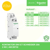 CONTACTOR CONTACTOR SCHNEIDER DIN ICT 1P 25A 2NO A9C20732 Original