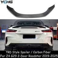 G29 TRD Style Real Carbon fiber Rear Trunk Spoiler Wing For BMW Z4 G29 2 Door Roadster M40i 2019-202