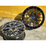 New Car Sport Rim Flow Forming 361Mobilife Wheels 15x6.5J 8x100/114.3 ET40 Black Polished + Black Cl