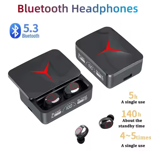 TWS M90 Pro Wireless Earbuds Bluetooth 5.3 Earphones Gaming Sport HiFi Stereo Headset Noise Reductio