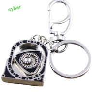 CYBERLINX Spinning Rotor Keychain, Zinc Alloy Mechanical Automotive Engine Rotary Keyring, Decoratio