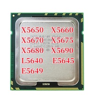 Xeon X5650 X5660 X5670 X5675 X5680 X5690 L5640 E5645 E5649โปรเซสเซอร์หกคอร์2.66กิกะเฮิร์ตซ์ LGA1366 