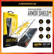 ARMORMAD Armor Shield 9H + Easy App for Samsung A52 / S22/ S23/ S24/ S25 / S26 with Oleophobic Coati