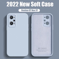 Soft Case สำหรับ Realme GT Neo 3T /Realme GT Neo 2ใหม่เดิมโทรศัพท์ Case ซิลิโคนเหลวออกแบบปลอกกันกระแทกกล้องเลนส์ป้องกันปกหลัง -E2