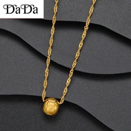 916 gold necklace explosive transfer bead necklace female gold clavicle chain