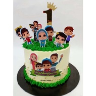 OMAR DAN HANA CAKE TOPPER (FREE ADD NAME)