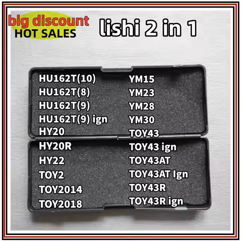 lishi 2 in 1 tool YM15 YM23 YM28 YM30 TOY43 TOY43AT TOY43R HU162T(10) HU162T(8) HU162T(9) HY20 HY20R