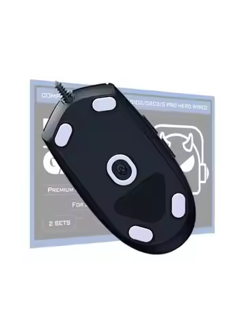 2Sets Mouse Feet Pedal for G102 G203 G Mouse Replacement Mouse Feet Glides Curved Mouse Feet Sticker