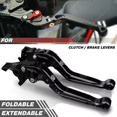 JDSTUNING For LONCIN LX150/LX200/LX250 Clutch Lever Brake Lever Set Foldable Adjustable Handle Lever