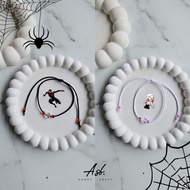 [MS001] Gelang Single Slide Star Miles Morales | Gelang couple Spiderman | Gelang couple / Love and 
