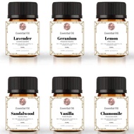 Sample Essential Oil Pure Undiluted 2ML ( Lavender / Geranium / Lemon / Sandalwood / Vanilla / Chamo