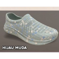 Rumahkaki - ATT ACL 526 Sepatu Wanita Dewasa Sepatu Slip On Karet Motif Corak Warna Pastel