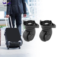 [Simhoa] 2Pcs Universal Luggage Suitcase Wheel Suitcase Repair Wear Resistant Wheel Pulley Repair Pa