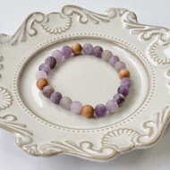 B020七輪調和手串/紫晶/崖柏木/天然晶石/能量石/原生態