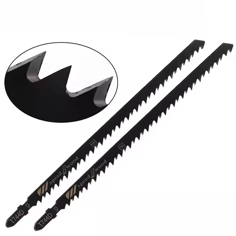 10 Pcs T744D 180mm Jigsaw Blades for Wood Cutting – Precision Curved & Straight Cuts for Wood, Plywo
