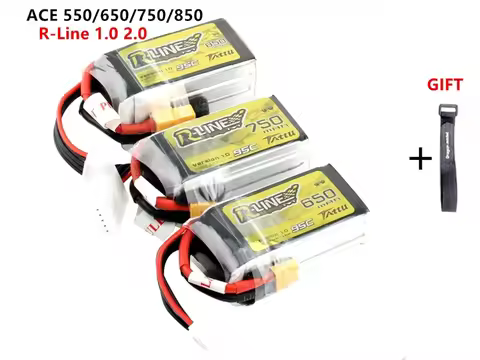 Ace Tattu 550/650/750/850MAH R-Line 1.0 2.0 LiPo Rechargeable Battery 550/650/750/850MAH95C 3S 4S 6S