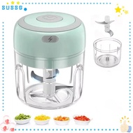 SUSSG Electric Garlic Chopper, Multifunctional Mini Portable Veggie Chopper,  Rechargeable USB Long 