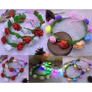 LED FLOWER CROWNBANDO / LIGHT UP CIRCLE FLOWER CROWNBANDO / LED CIRCLE FLOWERBANDO / FLOWERBANDO