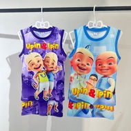 【COD】Upin & Ipin: The Lone Gibbon Kris printed children's sports outdoor suit, breathable, quick-dry