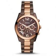 Fossil Lady Quartz Stainless Steel Series Couple's Wristwatch, Featuring Stainless Steel Case And Sc