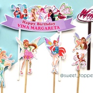 Topper Super Winx untuk hiasan cake dll