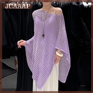 JCAAAP Summer New Hollow Knitted Bat Sleeve Cape Sun Protection Blouse For Women