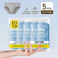 5pcs Disposable Underwear Men Cotton Briefs Men Disposable Panties Underwear Man Brief Men Panties P