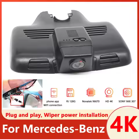 Plug and play Car DVR Dash Cam For Mercedes Benz C Class 200d 220d 250d 250 300 w205 c204 c205 GLC x
