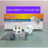 HIGH IMPACT 240V 13A SIRIM PLUG TOP/13A KEPALA PLUG SIRIM (PUTIH )/13A PLUG TOP FUSE