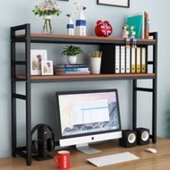 桌上書枱置物架(單層/雙層)-多尺寸.書架簡易學生宿舍桌上小置物架多功能辦公電腦桌面整理收納架(U0492).