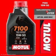 Motul 7100 15W50 - Fully Synthetic Ester Engine Oil Motor Original Vietnam (1L