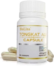 Biolina Tongkat Ali Capsule 30 capsules x450mg (AKA Longjack, Eurycoma Longifolia, Malaysian Ginseng)