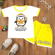 Modern top ai-cha children's set 2-8 years old