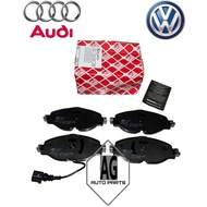 ( 100% FEBI BILSTEIN ) VOLKSWAGEN GOLF MK7 PASSAT B8 TIGUAN NEW FRONT DISC BRAKE PAD WITH SENSOR ( 8