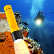 Diving Flashlight Long Distance Torch Underwater 80m Dive Lamp 3 Modes Rechargeable Dive Light for S