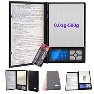 เครื่องชั่งดิจิตอลทศนิยม 2 ตำแหน่งแบบพกพา Notebook 500g/0.01g Weighing Scales Precision Jewelry Elec