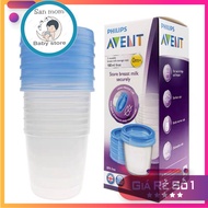 Cốc Trữ Sữa Avent Dụng Cụ Trữ Sữa Avent 180ml Chính Hãng Philip Avent Có Thể Trữ Thức Ăn Qua Đêm