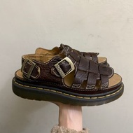 狀況很好馬汀fisherman vintage穿搭 老爹復古漁夫涼鞋極新英國馬汀大夫Dr.Martens 厚底馬丁  馬丁靴dr Martin UK4古著搭配 復古穿搭 皮鞋靴 vintage 汀經典
