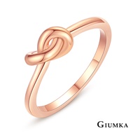 GIUMKA-Love Knot Ring/Tail Ring-Knot Shape Girl Line Ring-Silver/Rose Gold Optional
