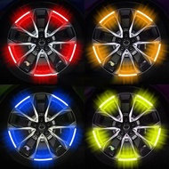 NEW 20pcs Car Hub Reflective Sticker Car accessories Decorative Strips General for use of bicycle au